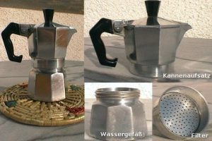 Traditional Italian Moka pot (© Portanapoli.com)